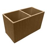 GEOMETRA WPC COLUMN  PANEL 5X300X5CM WC03 COFFEE 0.15M2