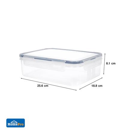 FOOD CONTAINER KECH X DOUBLE LOCK 9215 2.4L WHITE/DARK BLUE