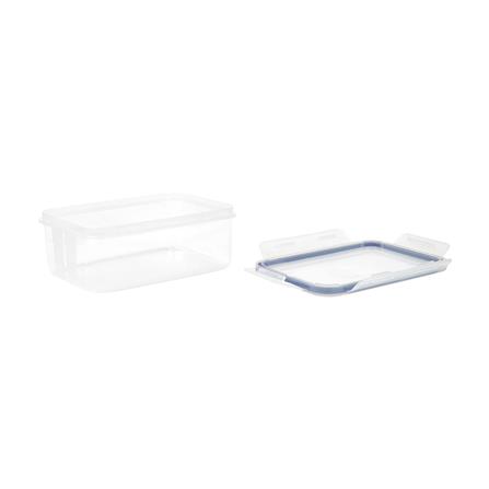 FOOD CONTAINER KECH X DOUBLE LOCK 9113 1.11L WHITE/DARK BLUE