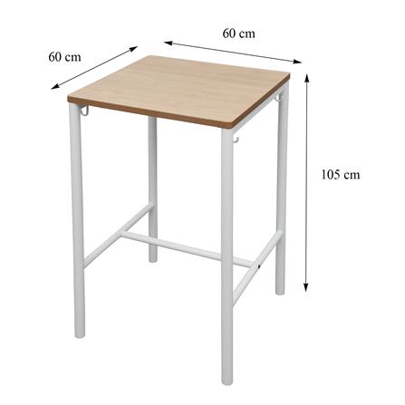 BAR TABLE FURDINI WITCH 60CM NATURAL/WHITE [EXCLUSIVE FROM HOMEPRO THAILAND]