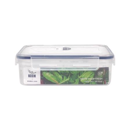 FOOD CONTAINER KECH X DOUBLE LOCK 9214 1.45L WHITE/DARK BLUE