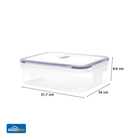 FOOD CONTAINER KECH X DOUBLE LOCK 9214 1.45L WHITE/DARK BLUE