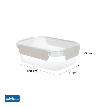 RECTANGULAR FOOD CONTAINER 0.9L KECH NEXT 2815 CREAM