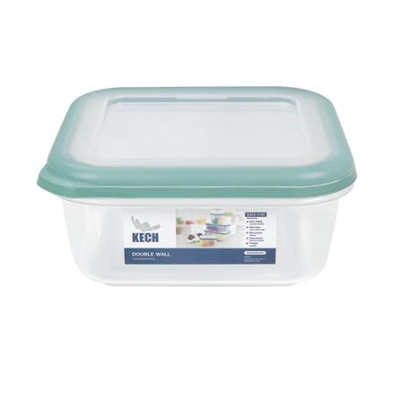 FOOD CONTAINER KECH DOUBLE WALL 9040 0.9L GREEN