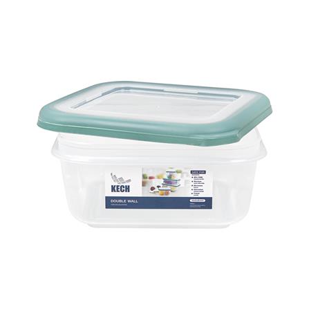 FOOD CONTAINER KECH DOUBLE WALL 9040 0.9L GREEN