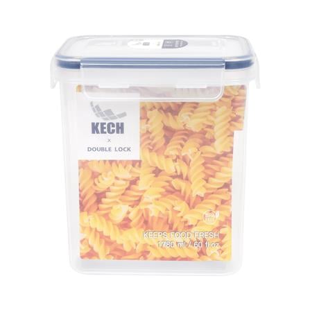 FOOD CONTAINER KECH X DOUBLE LOCK 9116 1.78L WHITE/DARK BLUE