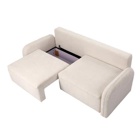 3-SEATER SOFA BED BENETTA CREEMA LIGHT BROWN [EXCLUSIVE FROM HOMEPRO THAILAND]