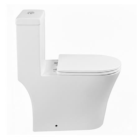 AKRON 1P TOILET WCO-80101 RIMLESS 10&rdquo; S-TRAP WHITE