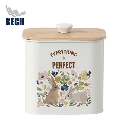 RECTANGULAR CANISTER WITH PULL LID KECH BUNNY BOX 2.3L [EXCLUSIVE FROM HOMEPRO THAILAND]
