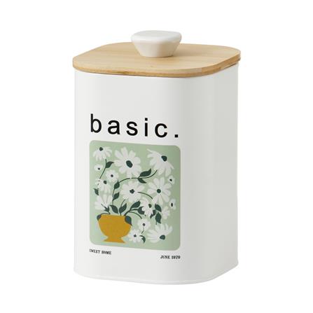 RECTANGULAR CANISTER WITH PULL LID KECH ALL BLOOM BASIC SS 1.4L
