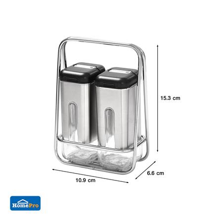 CONDIMENT HOLDER SET KECH COS BLACK [EXCLUSIVE FROM HOMEPRO THAILAND]