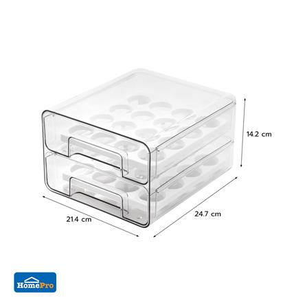 2-TIER EGG DRAWER BOX (32-EGG) KECH FROSTY [EXCLUSIVE FROM HOMEPRO THAILAND]