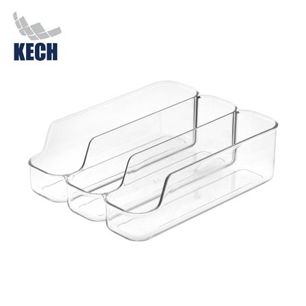 3-COMPARTMENT REFRIGERATOR ORGANIZER BIN KECH FROSTY CLEAR [EXCLUSIVE FROM HOMEPRO THAILAND]