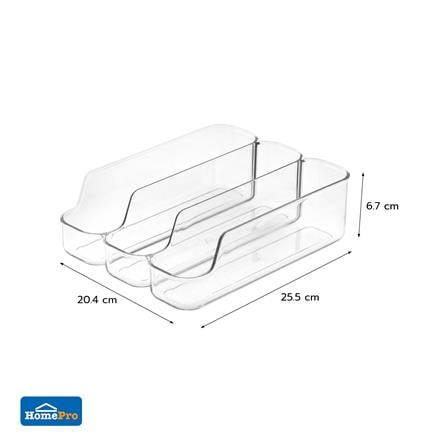 3-COMPARTMENT REFRIGERATOR ORGANIZER BIN KECH FROSTY CLEAR [EXCLUSIVE FROM HOMEPRO THAILAND]