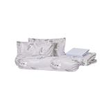 BEDDING SET 6FT (6PCS/SET) HOME LIVING STYLE TROPICAL FLOWER GREY [EXCLUSIVE FROM HOMEPRO THAILAND]