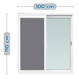 UPVC SLIDING WINDOW WITH SCREEN S-S AZLE 100X110CM WHITE [EXCLUSIVE FROM HOMEPRO THAILAND]