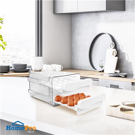 DOUBLE LAYER 40 EGG STORAGE DRAWER KECH