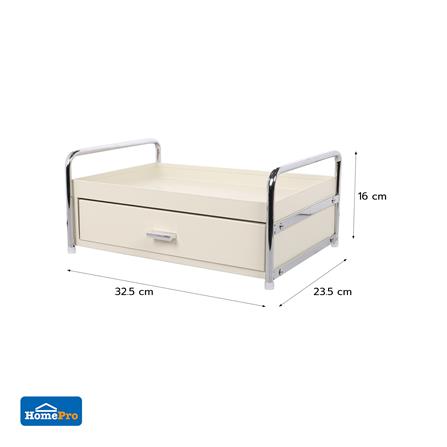 1-TIER CONDIMENT RACK WITH DRAWER KECH CREAMY 32.5X23.5X16CM CREAM [EXCLUSIVE FROM HOMEPRO THAILAND]