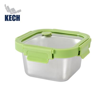 STAINLESS STEEL FOOD CONTAINER KECH SHINEE 0.64L GREEN