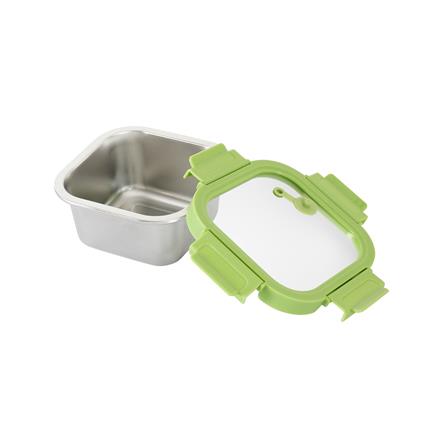 STAINLESS STEEL FOOD CONTAINER KECH SHINEE 0.64L GREEN