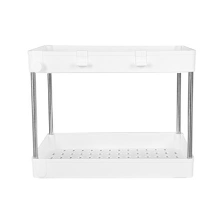2-TIER STORAGE RACK KECH NIFTY 40X22X31CM WHITE [EXCLUSIVE FROM HOMEPRO THAILAND]