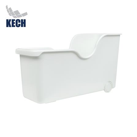 KITCHEN STORAGE BOX WITH CASTERS KECH IVORY SIZE M WHITE [EXCLUSIVE FROM HOMEPRO THAILAND]