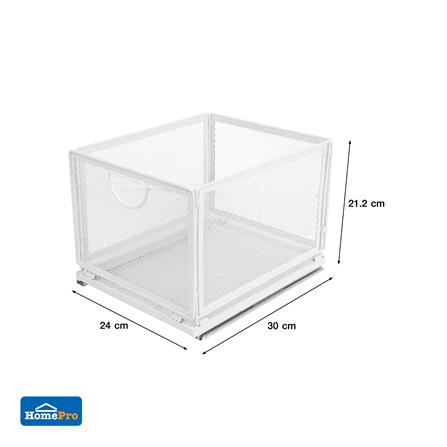 PULL-OUT MESH BASKET FOR KITCHEN CABINET KECH INSPACE SIZE L 30X24X21.2CM [EXCLUSIVE FROM HOMEPRO THAILAND]