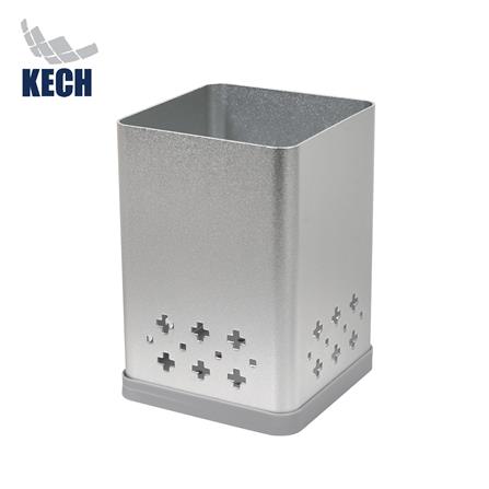 KECH ALUMINIUM UTENSIL BOX 1 HOLE NOBLE SILVER