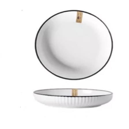 SHIRO PORCELIN RICE PLATE 9IN  SH900