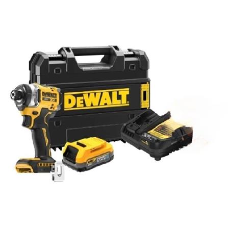 DEWALT 20V BRUSHLESS 3 SPEED  IMPACT DRIVER (1x 1.7Ah Powerstack Battery) DCF860E1T-B1