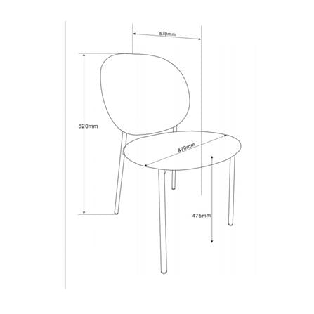 DINING CHAIR FURDINI TWIN GREY [PRE-ORDER IMPORT PRODUCTS]