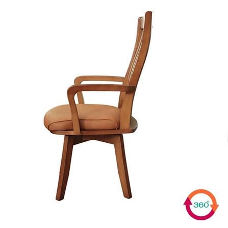 SWIVEL DINING CHAIR FURDINI SYMPHONY LIGHT WALNUT [PRE-ORDER IMPORT PRODUCTS]