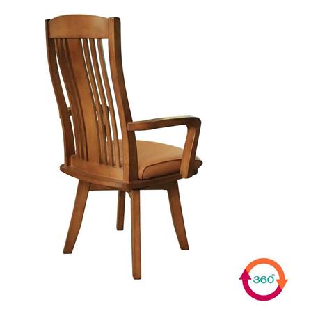 SWIVEL DINING CHAIR FURDINI SYMPHONY LIGHT WALNUT [PRE-ORDER IMPORT PRODUCTS]