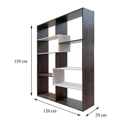 6-TIER SHELVING UNIT FURDINI ATLANTA 120CM ACACIA/GREY [EXCLUSIVE FROM HOMEPRO THAILAND]