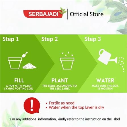SERBAJADI WATER SAVING POTTING SOIL (5L)