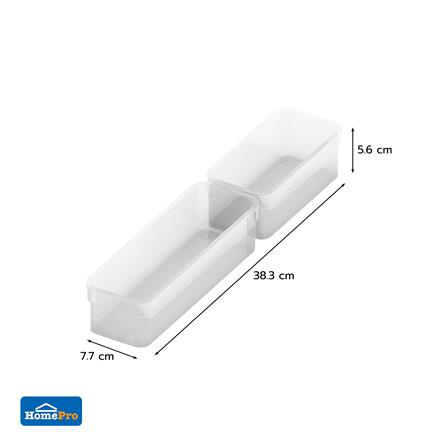 DRAWER ORGANIZER TRAY KECH WINK SET2 2PCS CLEAR [EXCLUSIVE FROM HOMEPRO THAILAND]