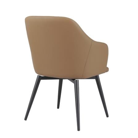 SWIVEL DINING CHAIR FURDINI RIVER PU BROWN [PRE-ORDER IMPORT PRODUCTS]