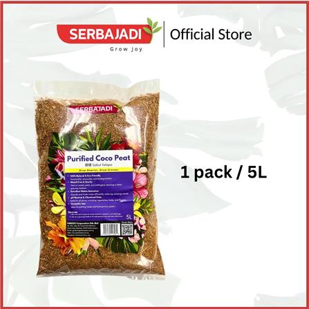 SERBAJADI PURIFIED COCO PEAT (5L)