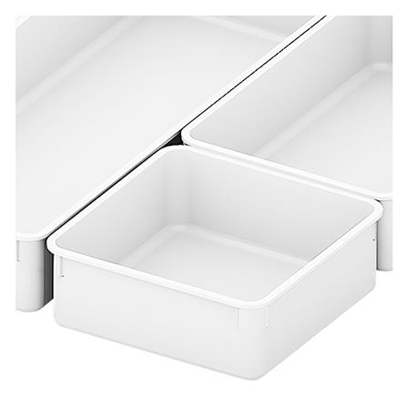 DRAWER ORGANIZER TRAY KECH OMO SET3 3PCS WHITE [EXCLUSIVE FROM HOMEPRO THAILAND]