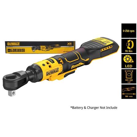 DEWALT 18V 1/2" BRUSHLESS OPEN HEAD RATCHET (SOLO) DCF512N-XJ