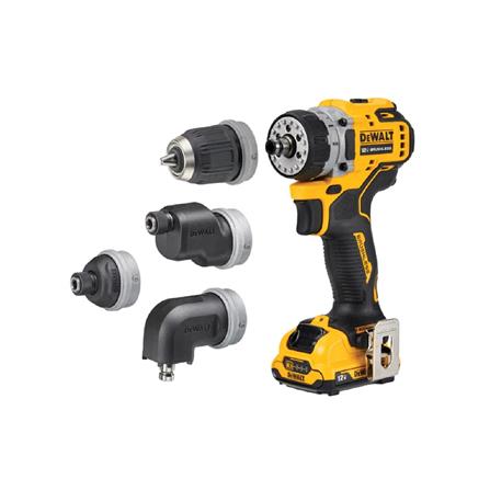 DEWALT 12V BRUSHLESS MULTIHEAD 5IN1 DRILL DRIVER (2x 2.0Ah Batteries) DCD703D2-B1