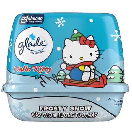 GLADE HELLO KITTY SCENTED GEL180G FROSTY SNOW