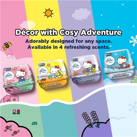 GLADE HELLO KITTY SCENTED GEL180G FROSTY SNOW