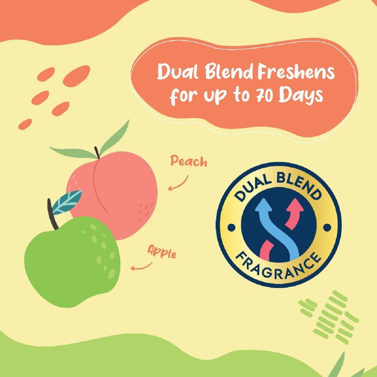 GLADE AUTO SPRAY RF GR APPLE PEACH 252ML TWIN PACK