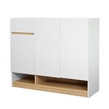 SHOE CABINET FURDINI MOBILLE 120CM WHITE/OTTAWA [EXCLUSIVE FROM HOMEPRO THAILAND]