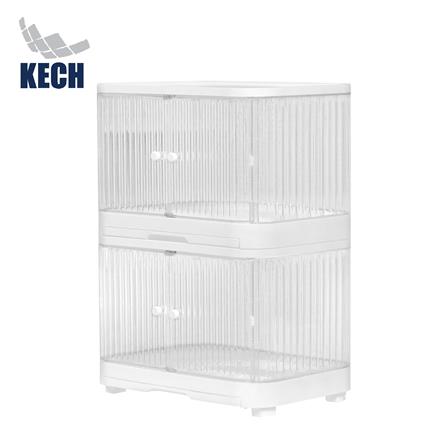 2-TIER PLASTIC DISH DRYING RACK WITH DOORS KECH WATERY [EXCLUSIVE FROM HOMEPRO THAILAND]