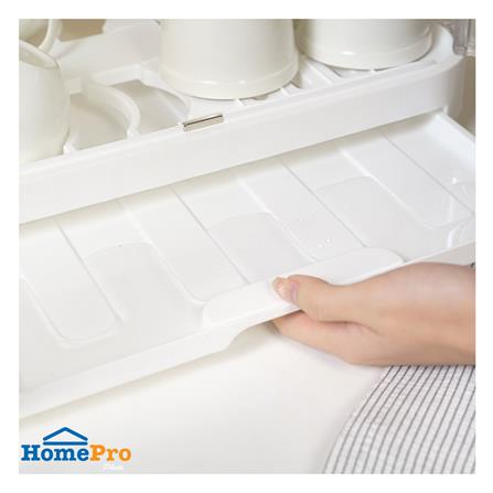 2-TIER PLASTIC DISH DRYING RACK WITH DOORS KECH WATERY [EXCLUSIVE FROM HOMEPRO THAILAND]