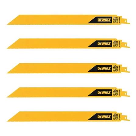 DEWALT 12" RECIPROCATING SAW BLADE (HEAVY METAL) [14TPI] 5PCS/PACK DWAR12114