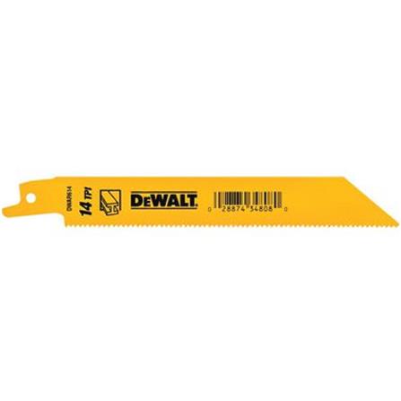 DEWALT 6" RECIPROCATING SAW BLADE (METAL) [14TPI] 5PCS/PACK DW4808