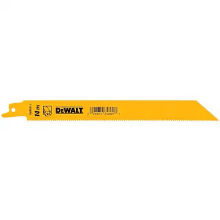 DEWALT 8" RECIPROCATING SAW BLADE (METAL) [14TPI] 5PCS/PACK DW4809